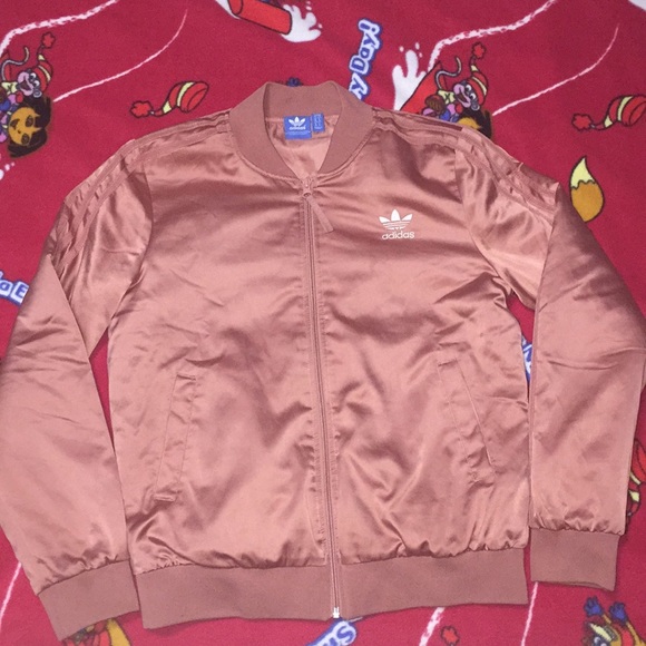 adidas jacket rose gold